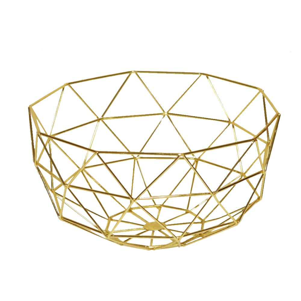 鉄製バスケット 北欧テイスト収納かご フルーツや小物の見せる収納に おしゃれスチールバスケット リビング・玄関・キッチンにも使える万能インテリア雑貨