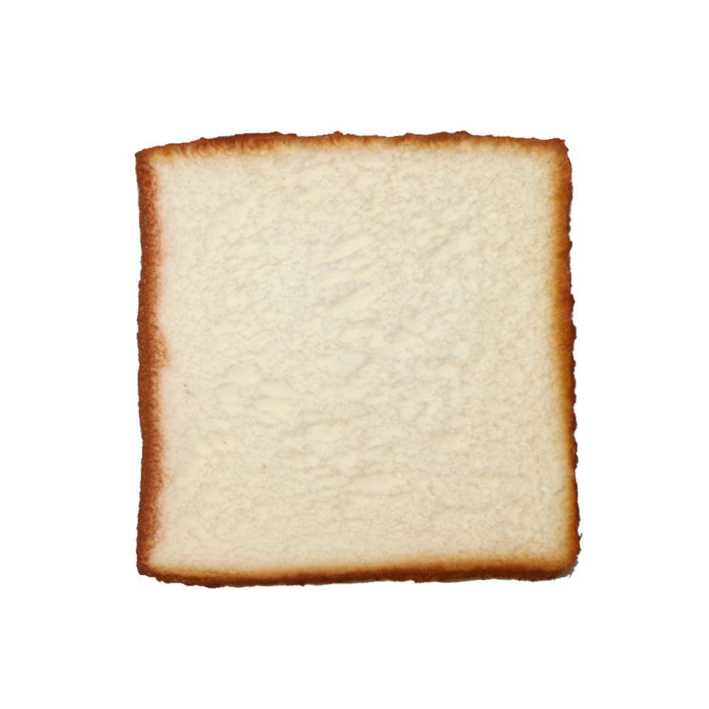 食パン模型 トースト パン お菓子模型 食品サンプル 食品模型 ディスプレイ 1枚 カラー:ホワイト四角形
