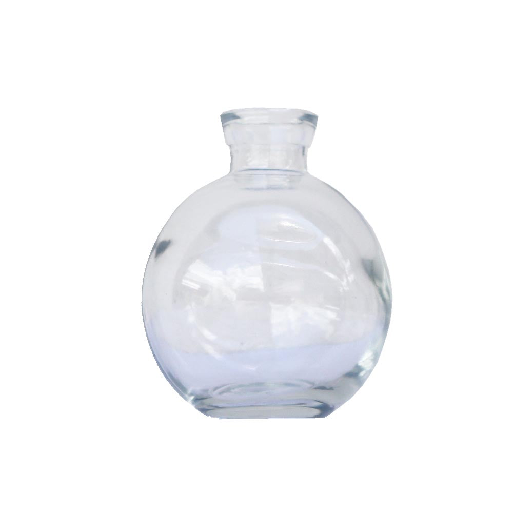 小さなガラス花瓶 フラワーベース ガラス おしゃれ インテリア カラー:クリア 高さ9cm