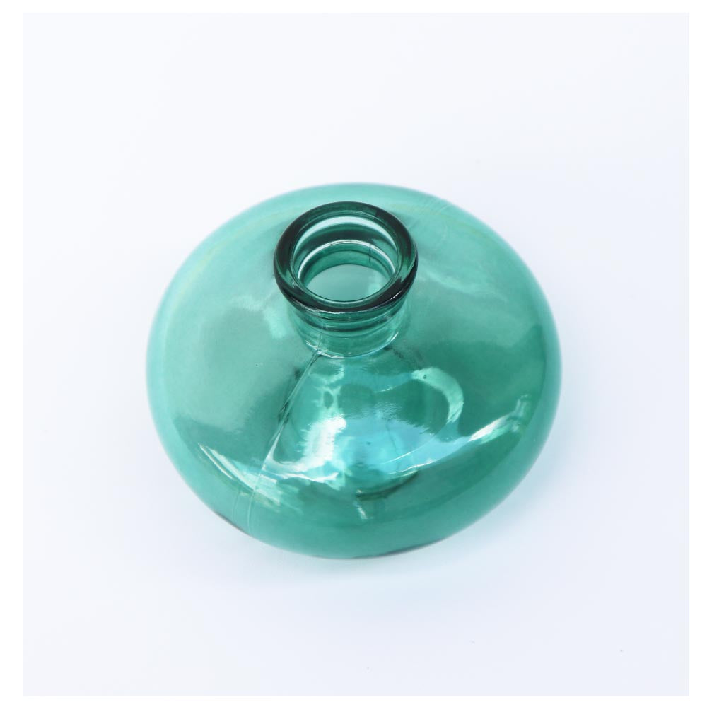 小さなガラス花瓶 フラワーベース ガラス おしゃれ インテリア カラー:グリーン 高さ6cm