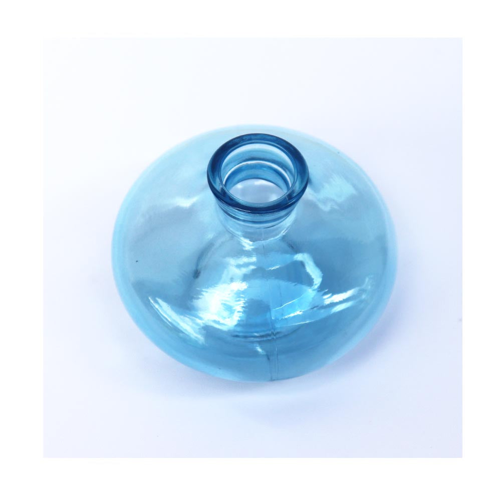 小さなガラス花瓶 フラワーベース ガラス おしゃれ インテリア カラー:ブルー 高さ6cm