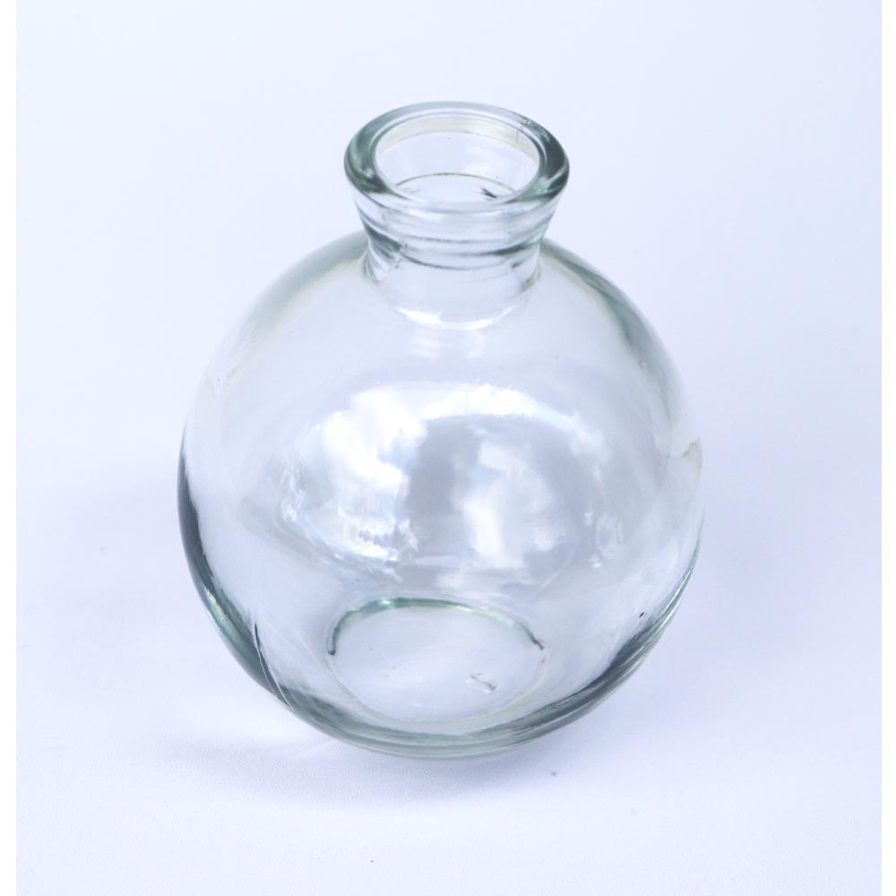 小さなガラス花瓶 フラワーベース ガラス おしゃれ インテリア カラー:クリア 高さ9cm