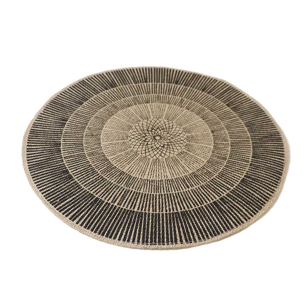 麻製 ランチョンマット プレースマット 北欧 ナチュラル 洗える テーブルコーディネート テーブルマット おしゃれ 円形
