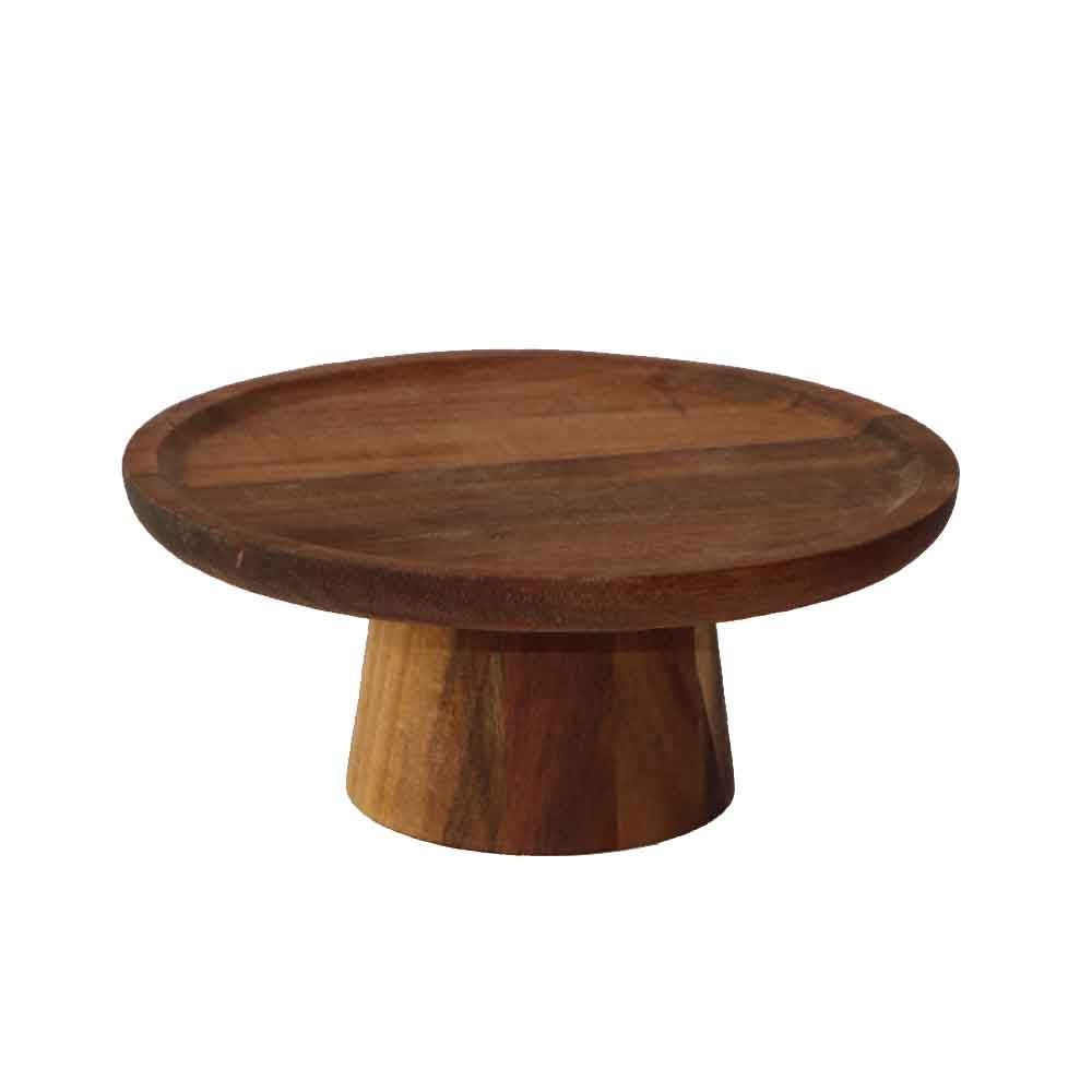 木製トレイ 円形 ディスプレイトレー 飾り台 小物置き 北欧 ナチュラル キッチン リビング 直径20cm、高さ8.5cm