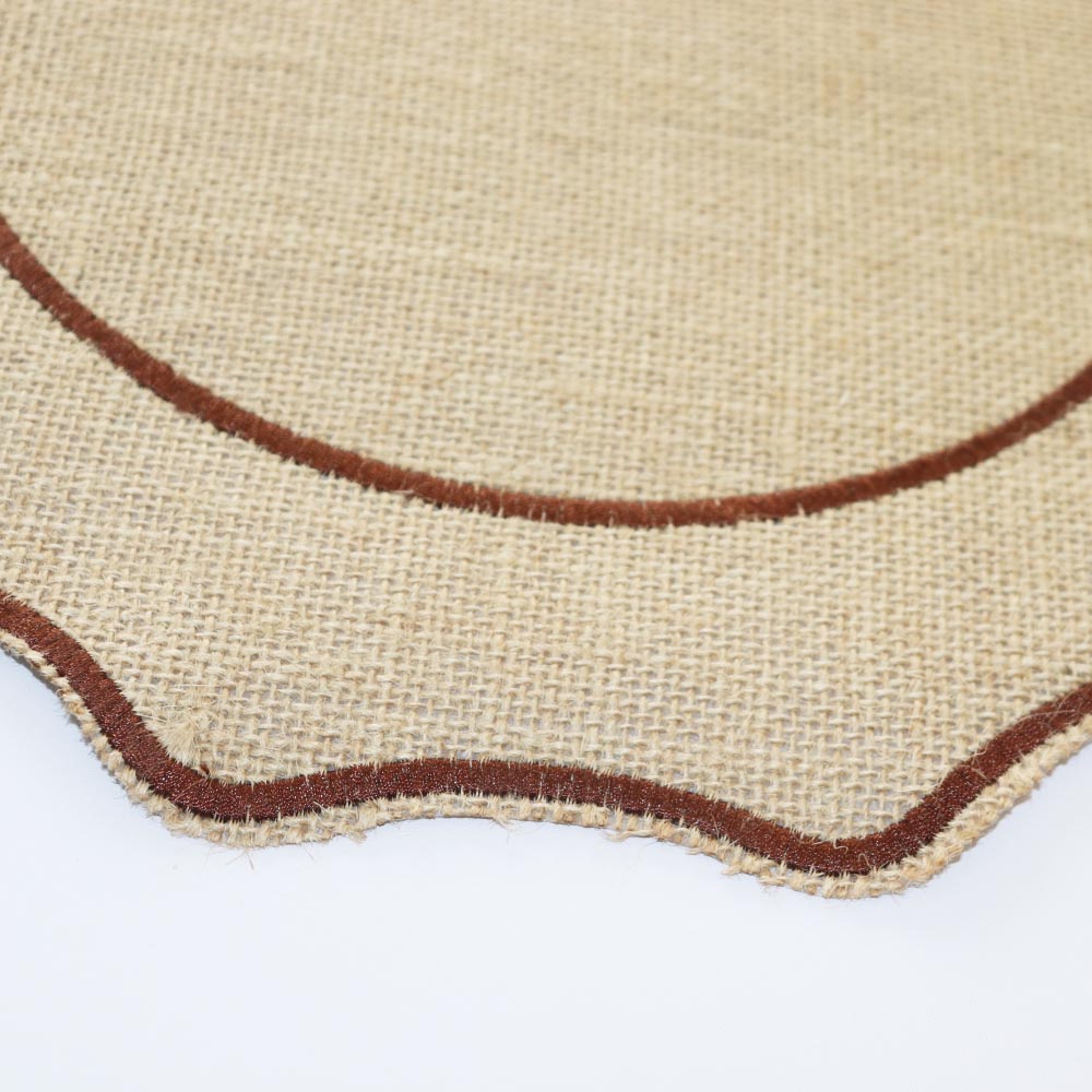 麻製 ランチョンマット プレースマット 北欧 ナチュラル 洗える テーブルコーディネート テーブルマット おしゃれ 円形