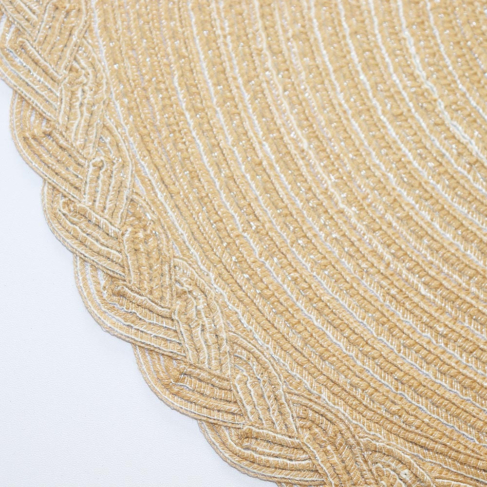 麻製 ランチョンマット プレースマット 北欧 ナチュラル 洗える テーブルコーディネート テーブルマット おしゃれ 円形