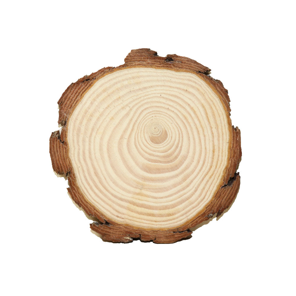 ウッド・木片コースター 丸形 大 4個セット ディスプレイ 飾りつけ デコレーション ドライフラワー 素材 1枚あたりの大きさ:約11x11x1cm