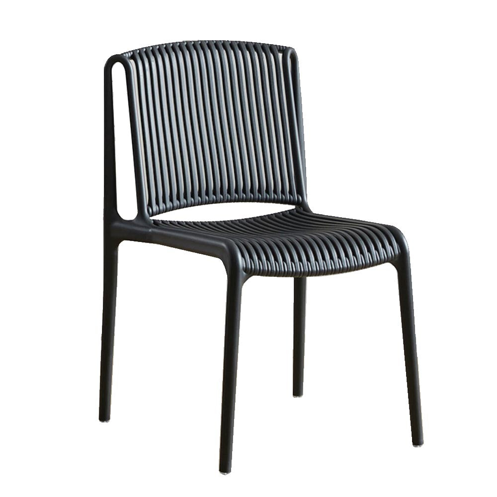 ダイニングチェア プラスチックチェア デザイナーズチェア イス インテリア カラー:ブラック