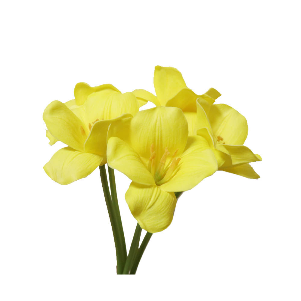 チューリップ 造花 イエロー 5本セット 飾り付け インテリア ディスプレイ 商品サイズ:長さ約47cm