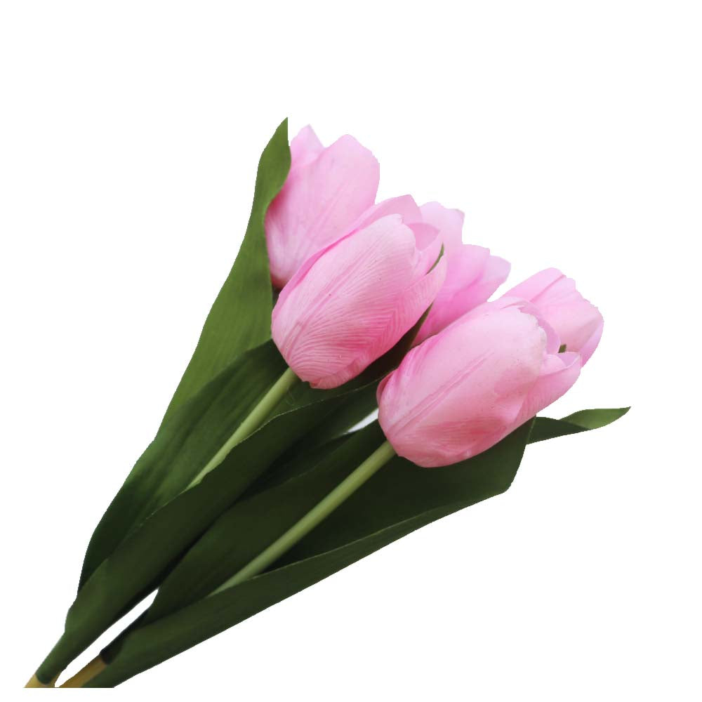 チューリップ 造花 ピンク 5本セット 飾り付け インテリア ディスプレイ 商品サイズ:長さ約37cm
