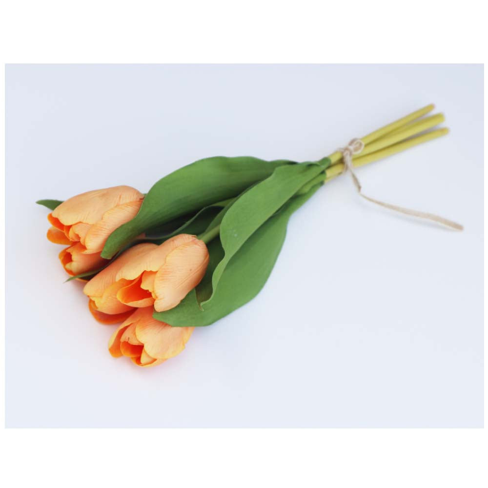 チューリップ 造花 オレンジ 5本セット 飾り付け インテリア ディスプレイ 商品サイズ:長さ約37cm (Copy)