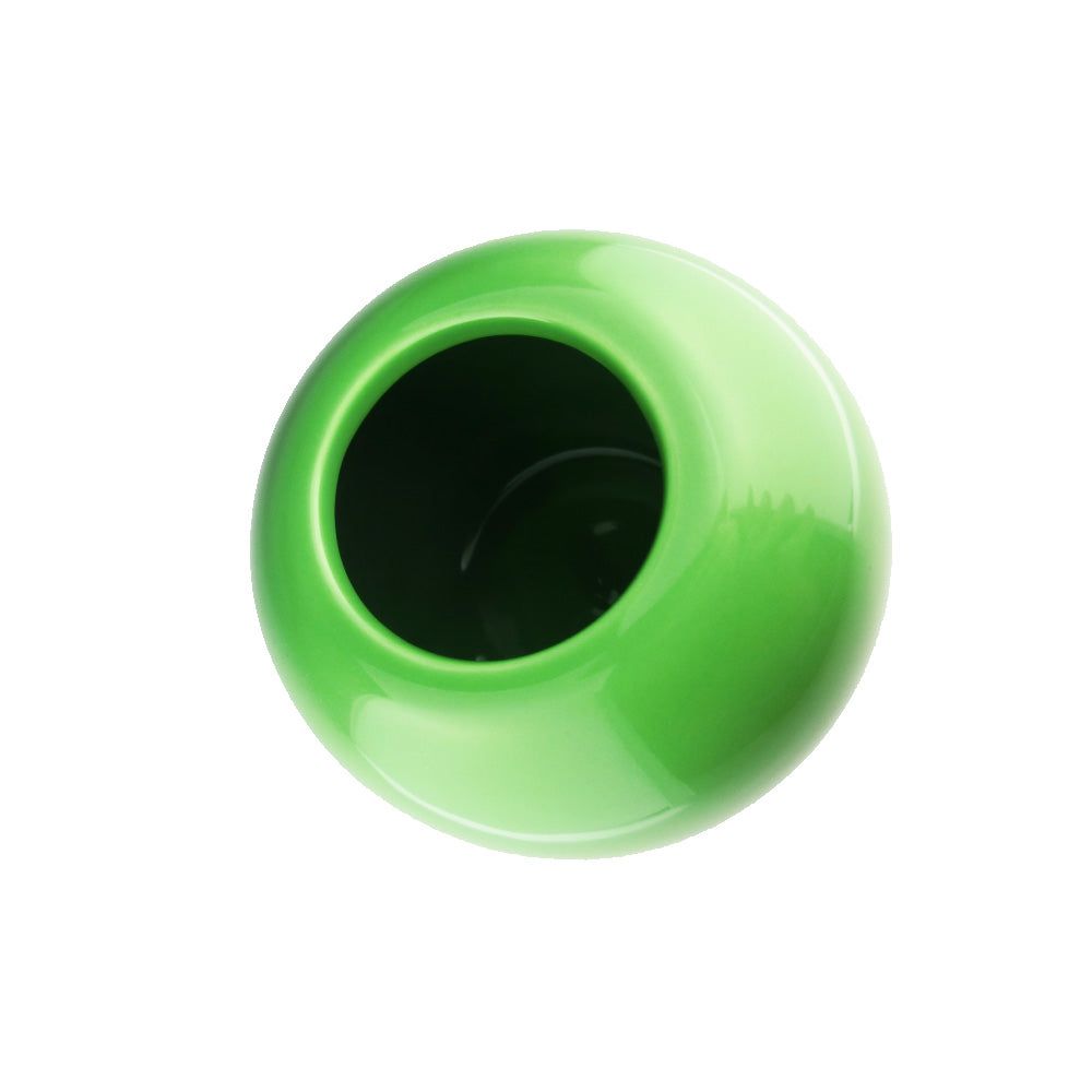 カラフルな花瓶 フラワーベース 鉢植え 陶器 ボウル シンプル カラー:グリーン 製品サイズ:直径約10cm 高さ約9cm 口径約5cm