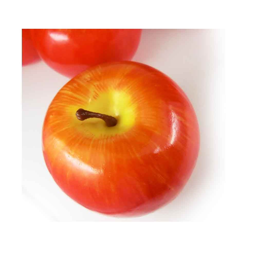 りんご　本物そっくりな模型　8個セット　食品サンプル　果物模型 (赤II軽量タイプ)　大きさ：直径約8cm　1個あたりの重量：10g　軽い模型