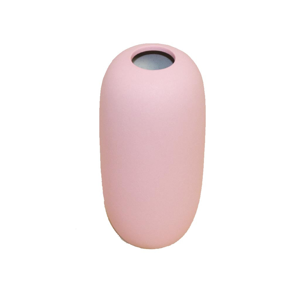 花瓶 フラワーベース 鉢植え 一輪挿し 陶器 シンプル カラー:ピンク 製品サイズ:直径約7cm 高さ約15cm 口径約3cm