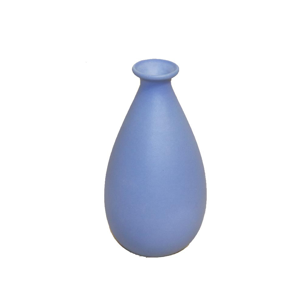 花瓶 フラワーベース 鉢植え 一輪挿し 陶器 シンプル カラー:ブルー2 製品サイズ:直径約7.5cm 高さ約15cm 口径約1.5cm