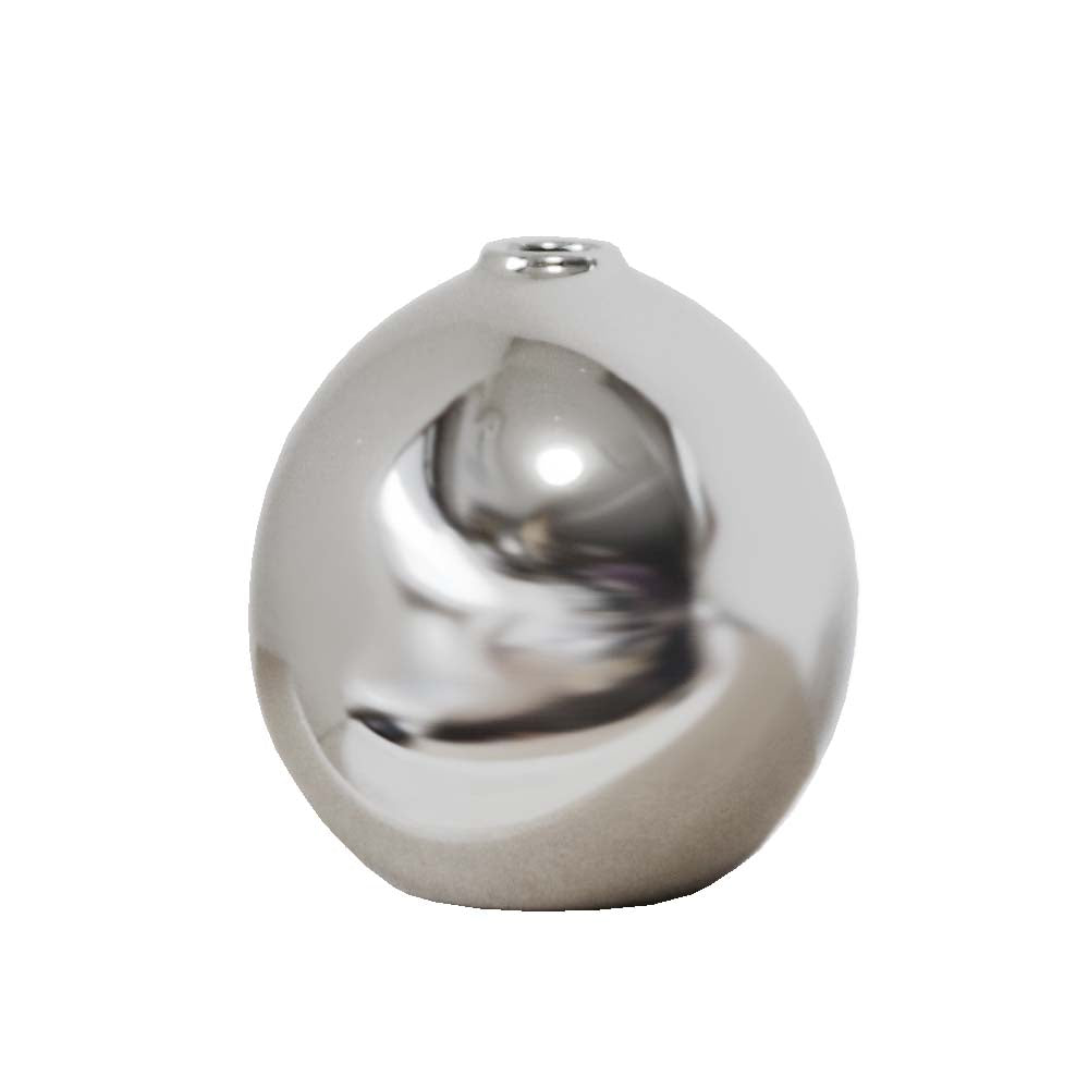 花瓶 フラワーベース 鉢植え 一輪挿し 陶器 シンプル カラー:シルバー 製品サイズ:直径約9cm 高さ約10cm 口径約1.5cm