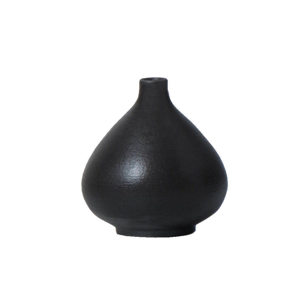 花瓶 フラワーベース 鉢植え 一輪挿し 陶器 シンプル カラー:ブラック3