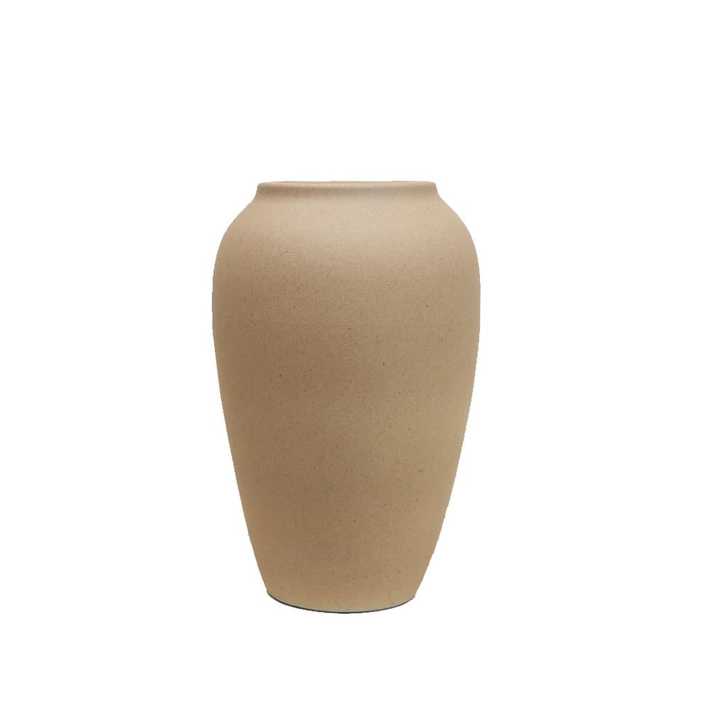 花瓶 大きめ フラワーベース 陶器 おしゃれ モダン 北欧風 インテリア シンプル リビング 玄関装飾用 壺 製品サイズ：約16ｘ16ｘ26cm