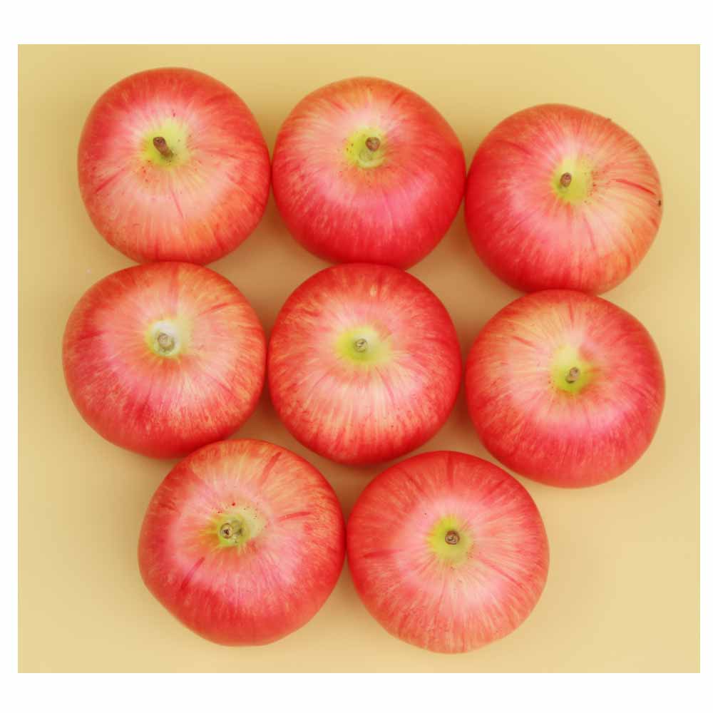 りんご　(紅UP)　本物そっくりな模型　8個セット　食品サンプル　果物模型　大きさ：約7cm（直径）1個の重量100g　加重タイプ