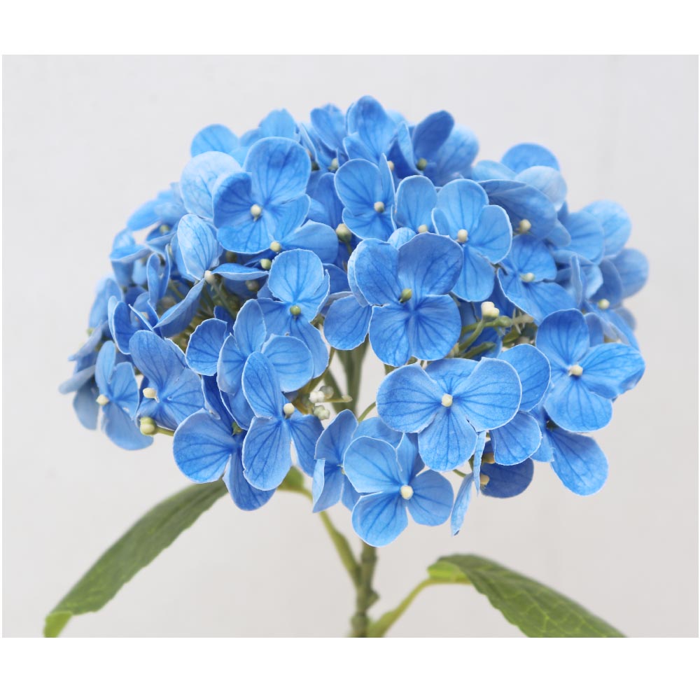 アジサイ　造花　フェイクグリーン　1本　ギフト・プレゼント　カラー：ブルー 1本あたりの製品サイズ：約 15x 15x 65cm