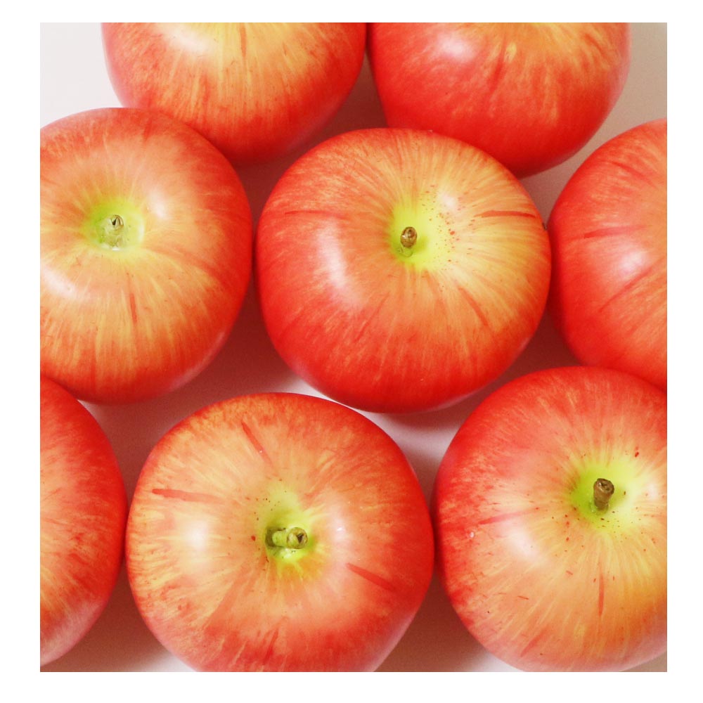 りんご　(紅UP)　本物そっくりな模型　8個セット　食品サンプル　果物模型　大きさ：約7cm（直径）1個の重量100g　加重タイプ