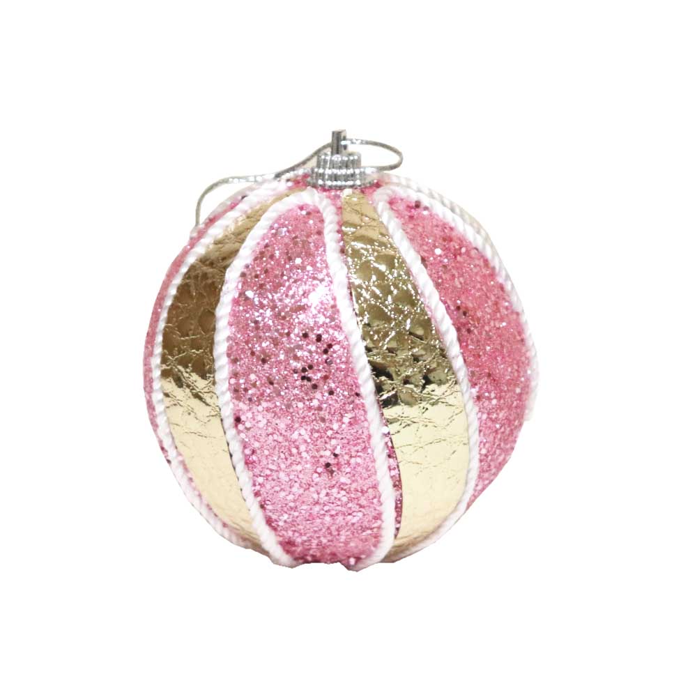 クリスマスボール　オーナメント　クリスマスツリー　飾り付け　ディスプレイ　カラー：ピンク　１個