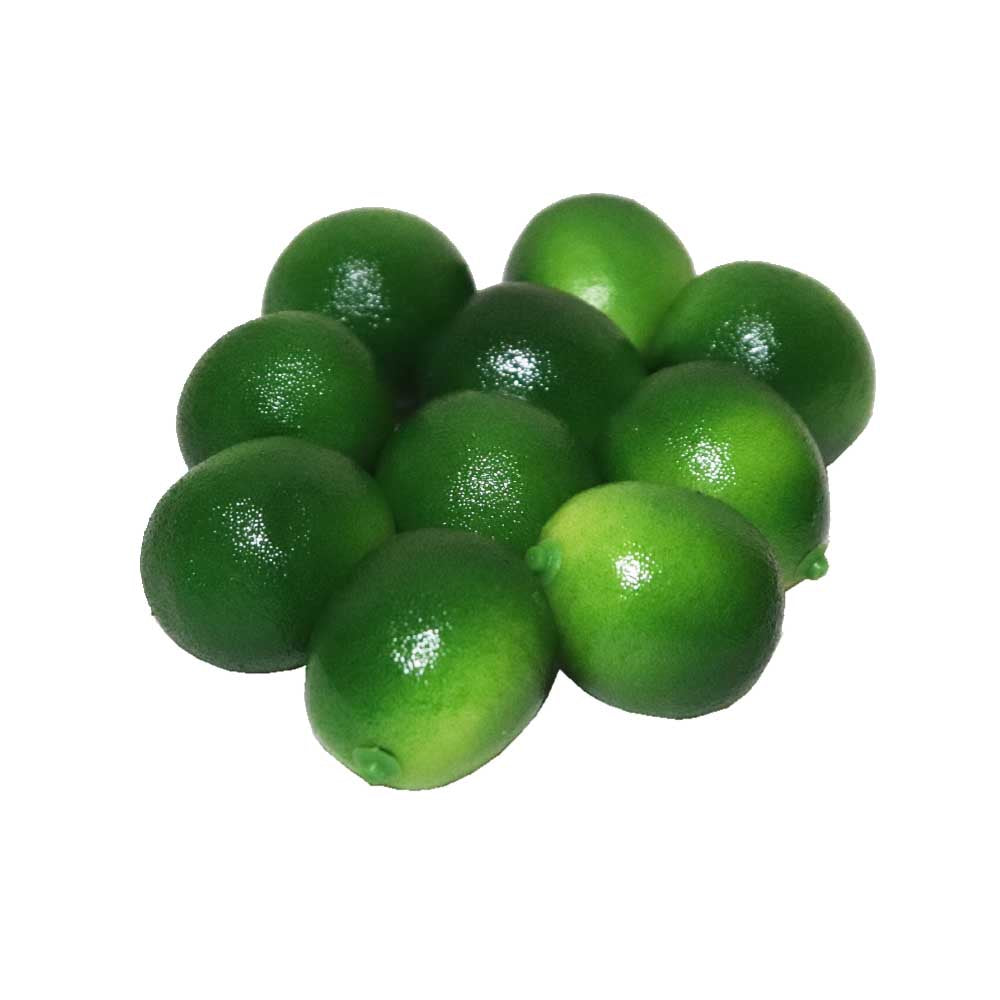 ライム・グリーンレモン模型 果物模型 本物そっくりの模型 10個パック 食品サンプル　タイプ（小粒）１個の製品寸法：約3x3x4cm