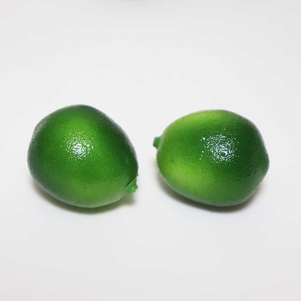 ライム・グリーンレモン模型 果物模型 本物そっくりの模型 10個パック 食品サンプル　タイプ（小粒）１個の製品寸法：約3x3x4cm