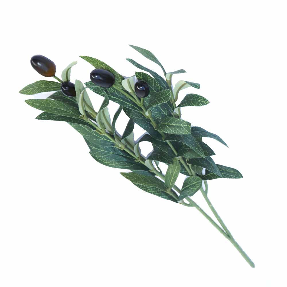 オリーブ　造花　1本　フェイクグリーン　ギフト・プレゼント　小　長さ約38cm