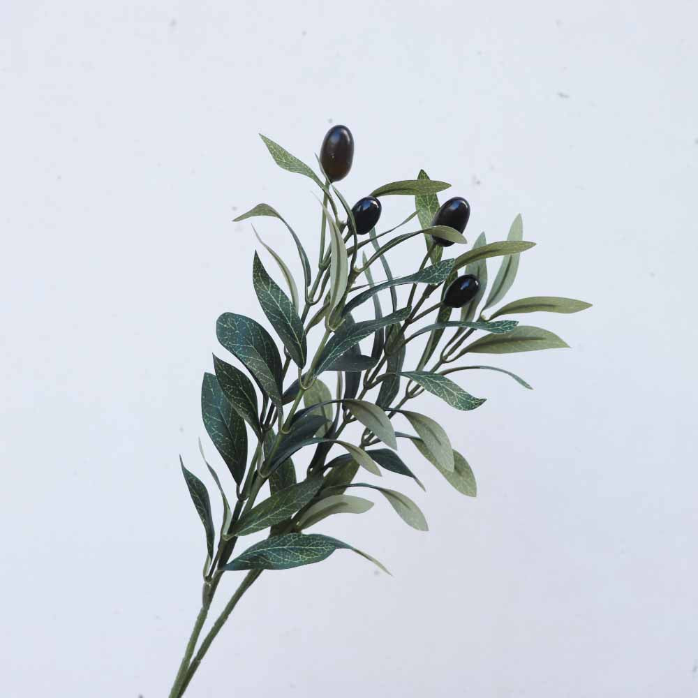 オリーブ　造花　1本　フェイクグリーン　ギフト・プレゼント　小　長さ約38cm