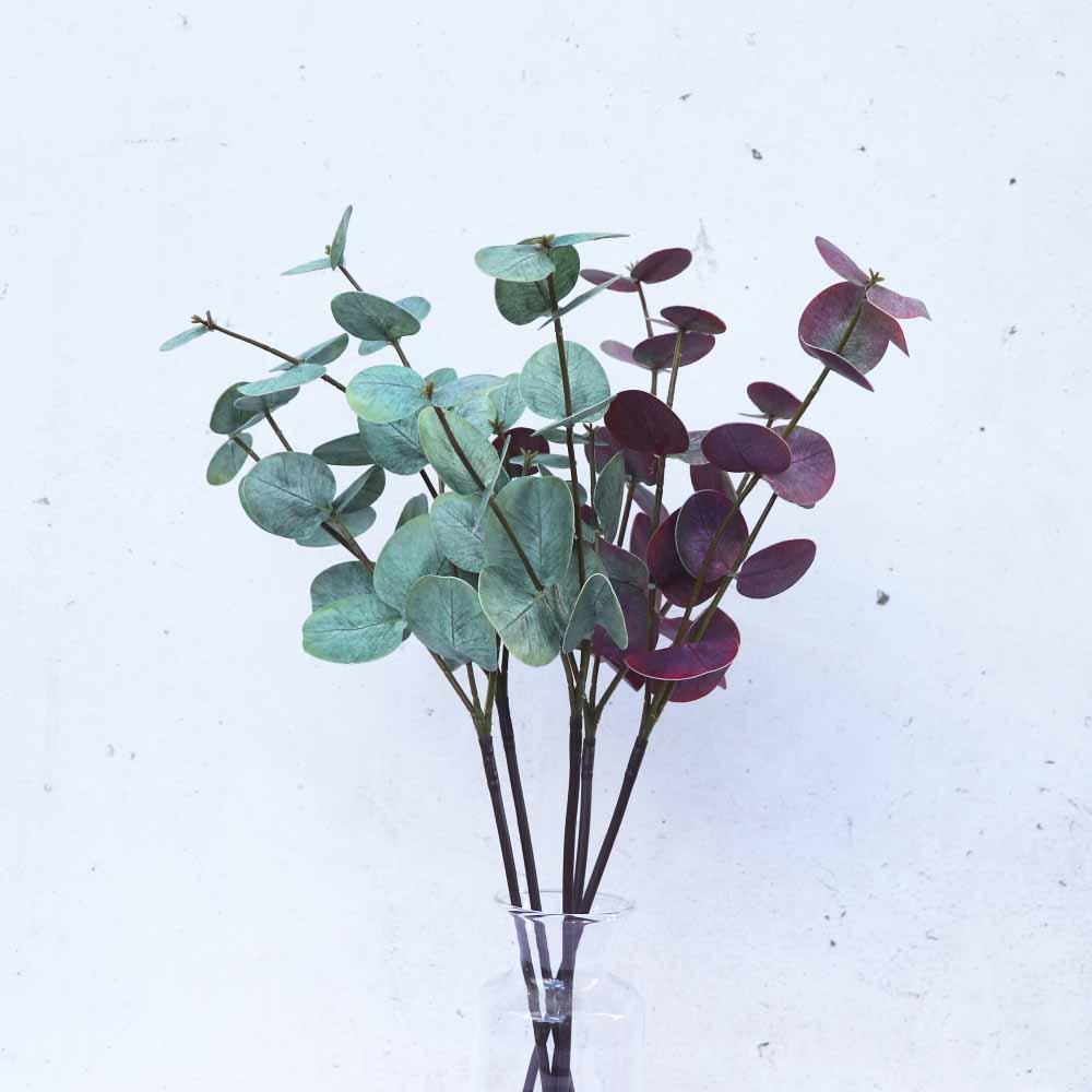 ユーカリ　造花　1本　フェイクグリーン　ギフト・プレゼント　グリーン　小　長さ約45cm