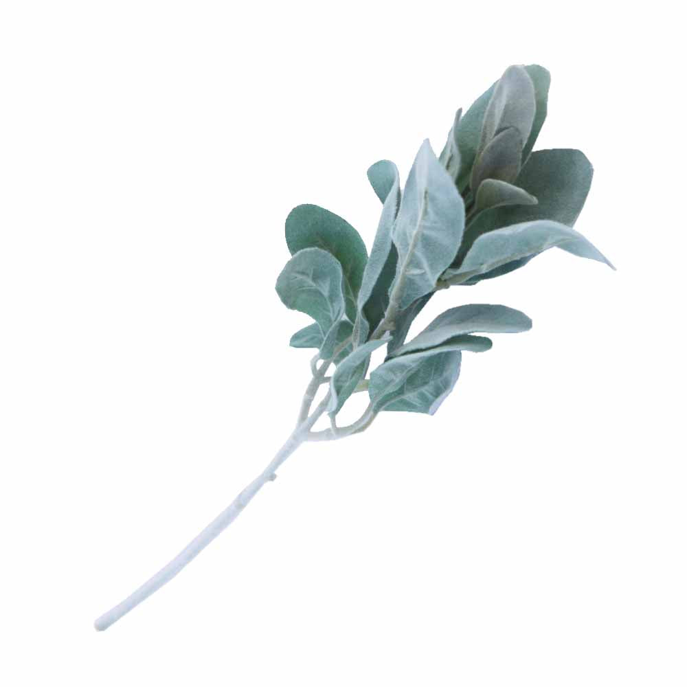 ラムズイヤー　造花　1本　フェイクグリーン　ギフト・プレゼント　小　長さ約38cm