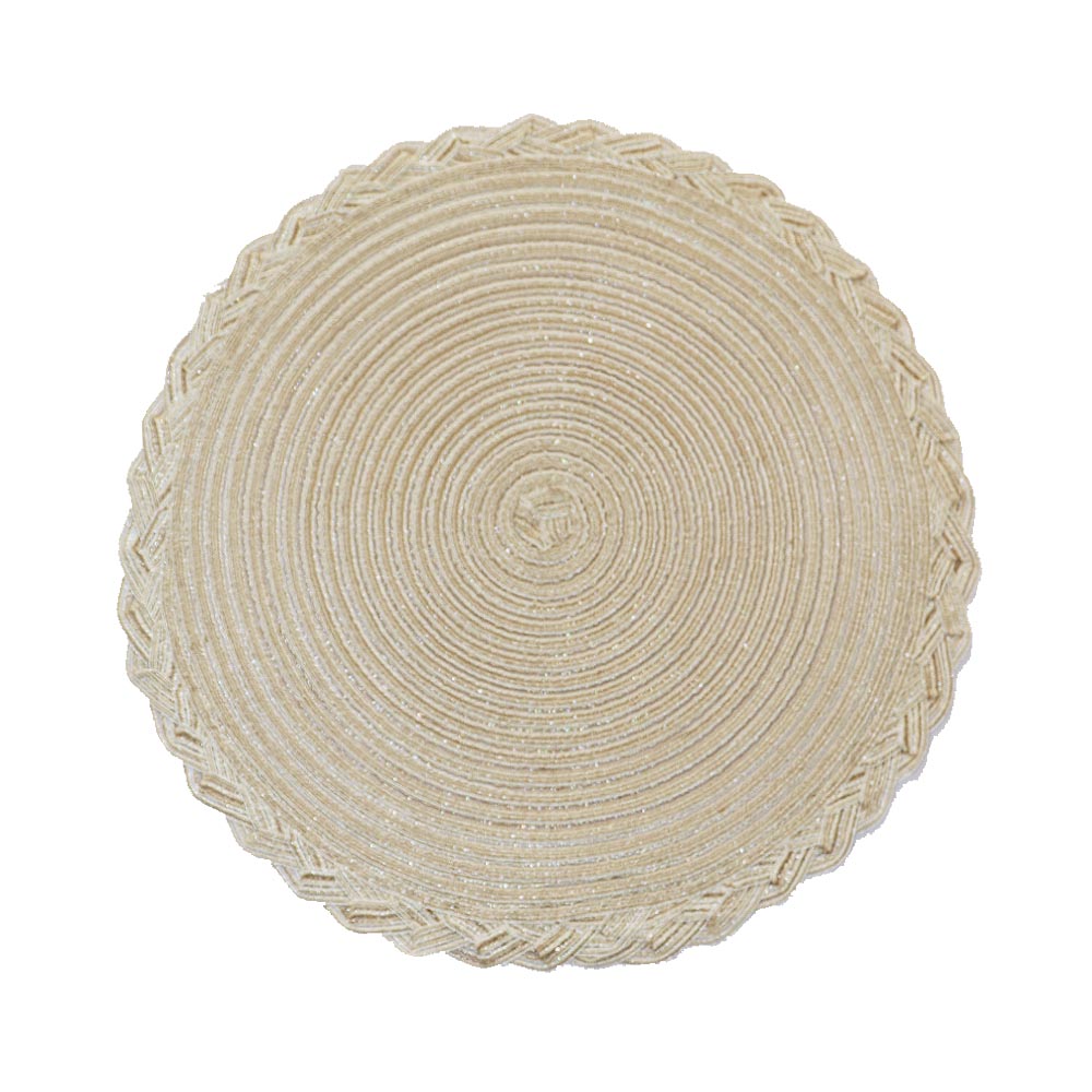 麻製 ランチョンマット プレースマット 北欧 ナチュラル 洗える テーブルコーディネート テーブルマット おしゃれ 円形