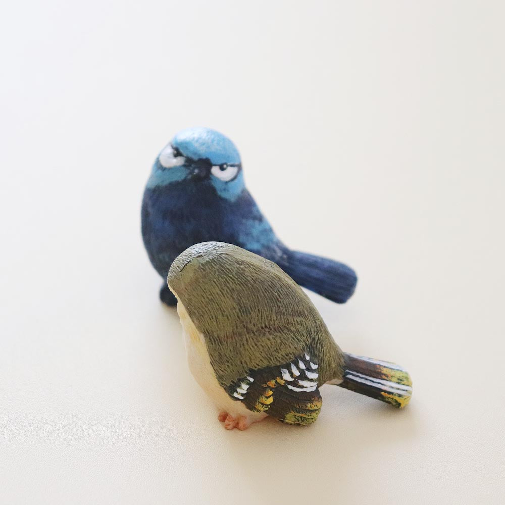 樹脂製 小鳥 置物 オブジェ かわいい 小鳥の置き物 インテリア雑貨 玄関 リビング 飾り ２羽セット