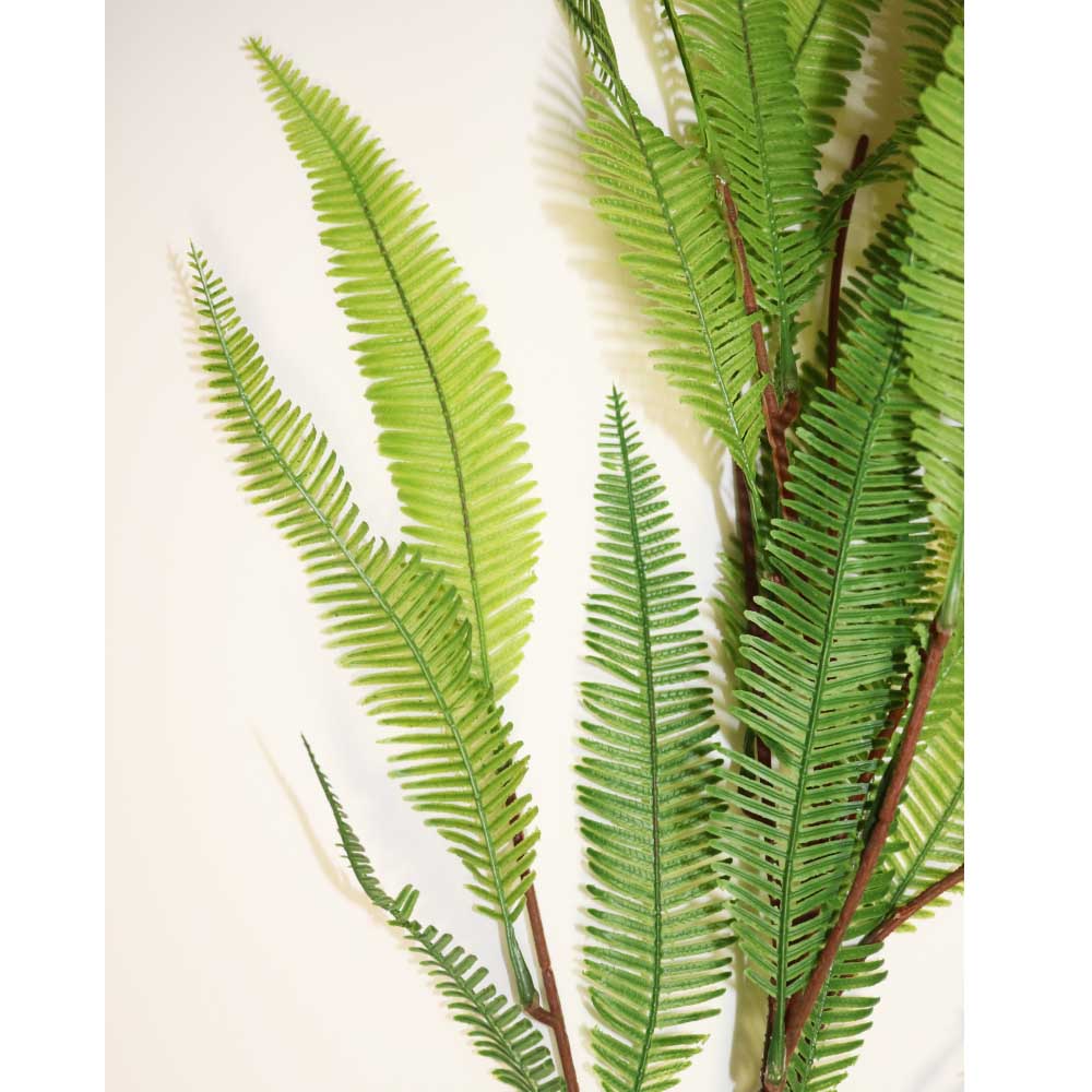 フェイクグリーン　シダ系観葉植物（直立タイプA）　造花　飾り付け　インテリア　ディスプレイ　商品サイズ：長さ約80cm