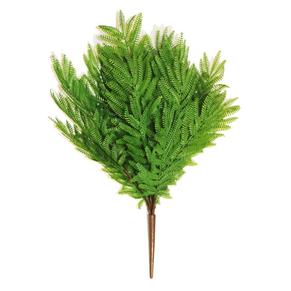 フェイクグリーン　シダ系観葉植物（直立タイプB）　造花　飾り付け　インテリア　ディスプレイ　商品サイズ：長さ約50cm