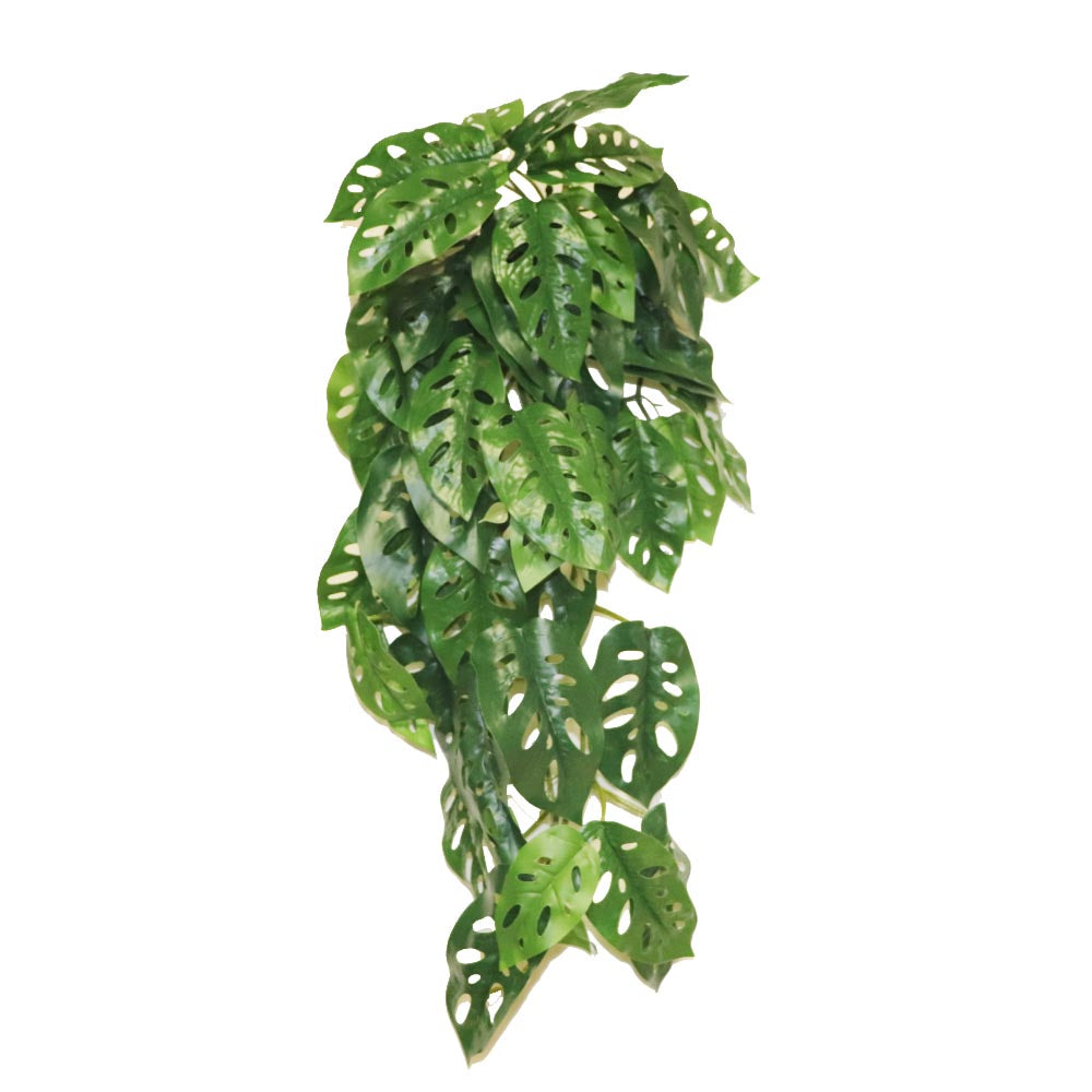 フェイクグリーン　ポトス・サトイモ系観葉植物（タイプF）　造花　目隠し・日よけ　ディスプレイ　商品サイズ：幅約25cm　長さ約65cm