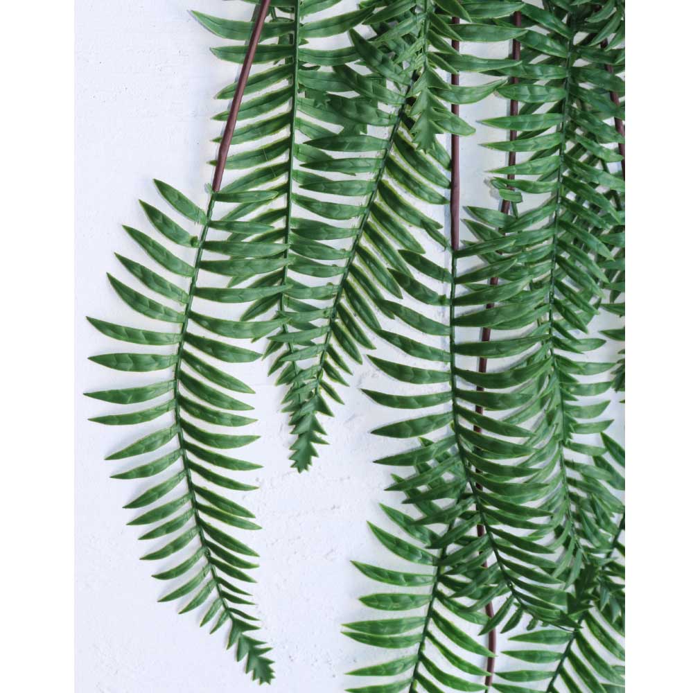 フェイクグリーン　シダ系観葉植物（下垂タイプB）　造花　飾り付け　インテリア　ディスプレイ 商品サイズ：長さ約120cm