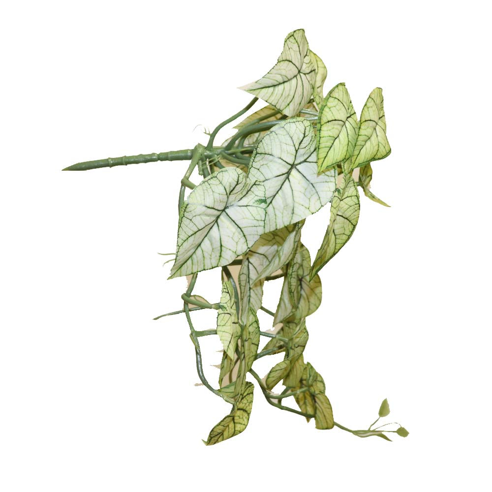 フェイクグリーン　ポトス・サトイモ系観葉植物（タイプA）　造花　目隠し・日よけ　ディスプレイ　商品サイズ：幅約25cm　長さ約45cm