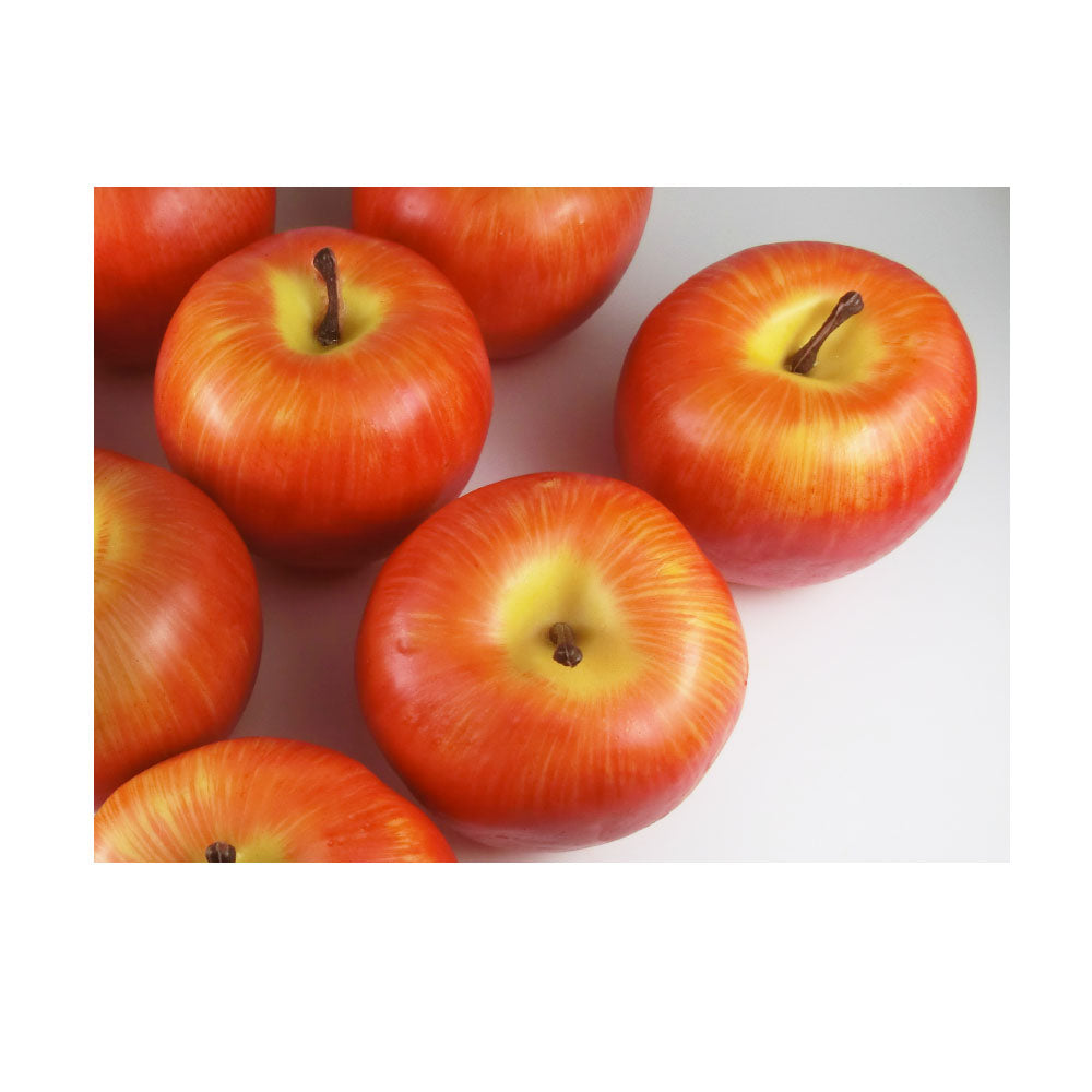 りんご　本物そっくりな模型　8個セット　食品サンプル　果物模型 (赤II)　大きさ：直径約8cm　1個あたりの重量：90g　重量色味も本物そっくりな模型