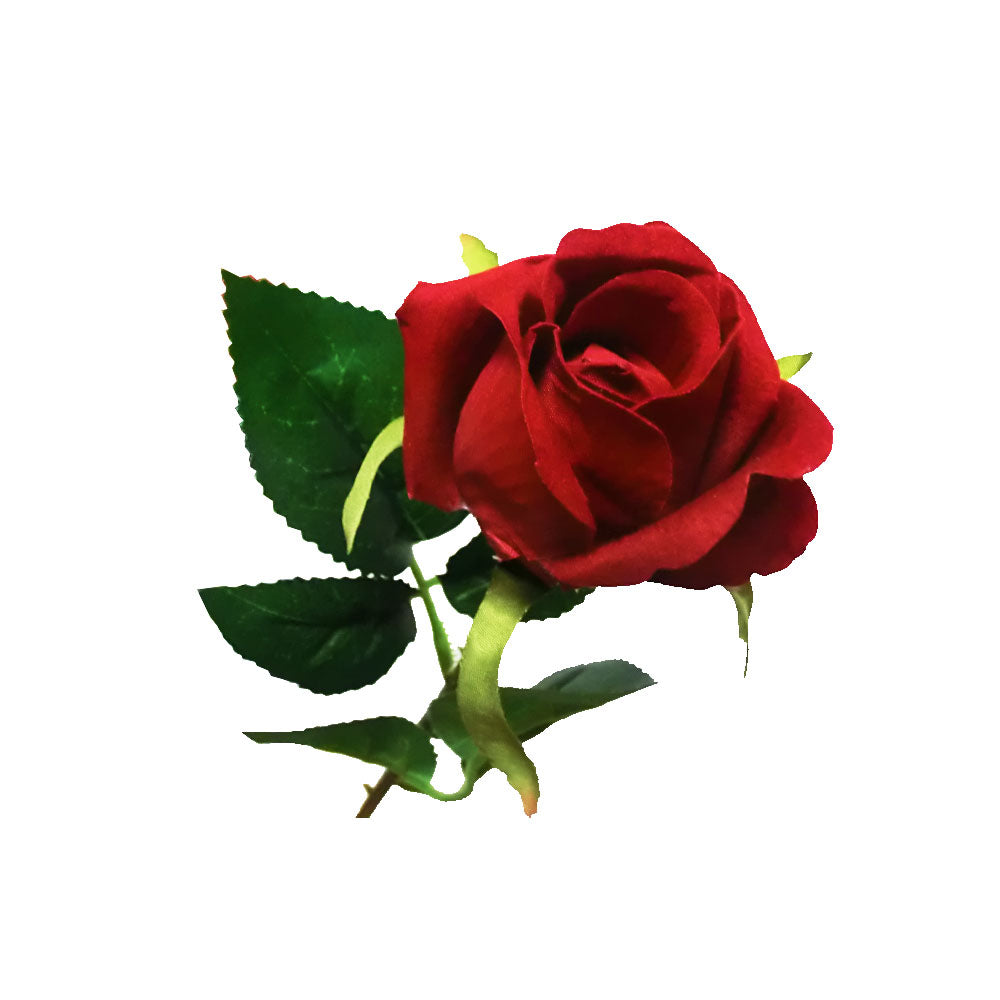 バラ　薔薇　造花　10本セット　花束　ギフト・プレゼント　FLC-1 (レッド)