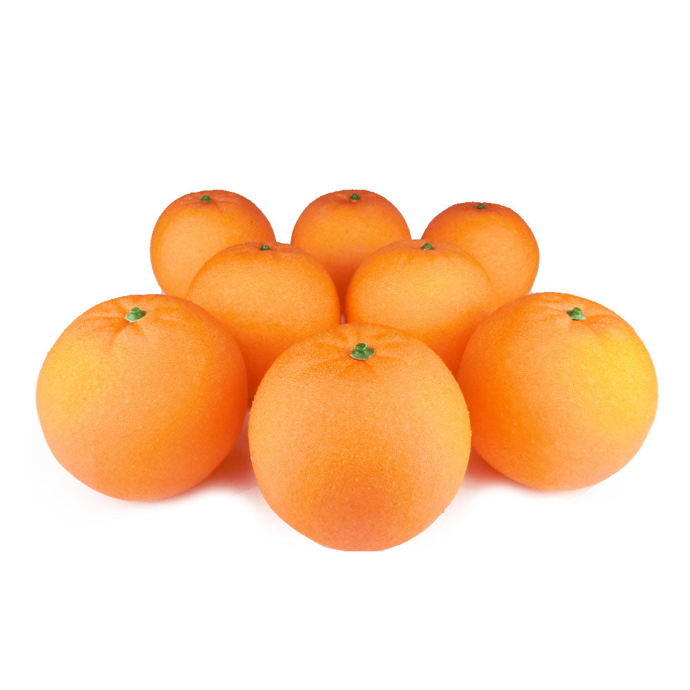 オレンジ　本物そっくりな果物模型　8個パック　食品サンプル　軽量タイプ　10000039　製品寸法：直径7cm　重量：10g