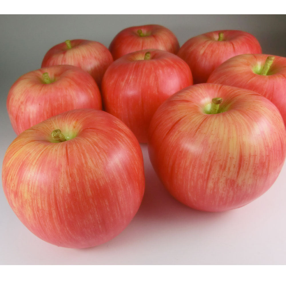 りんご　(紅UP)　本物そっくりな模型　8個セット　食品サンプル　果物模型　大きさ：約7cm（直径）1個の重量100g　加重タイプ