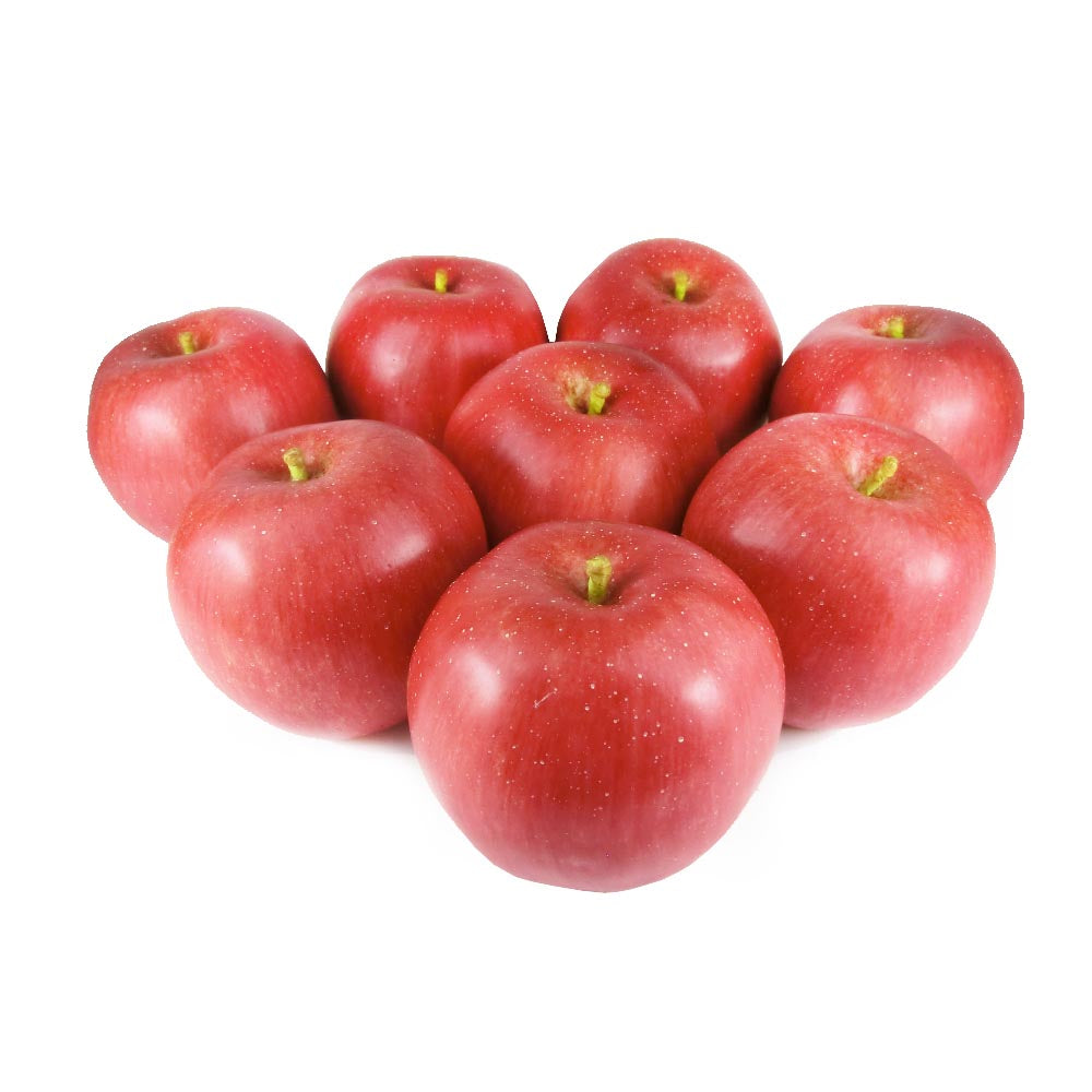 りんご　本物そっくりな模型　8個セット　食品サンプル　果物模型 (ふじEX)　大きさ：　約8cm（直径）（8x8x8cm）1個の重量：約110ｇ